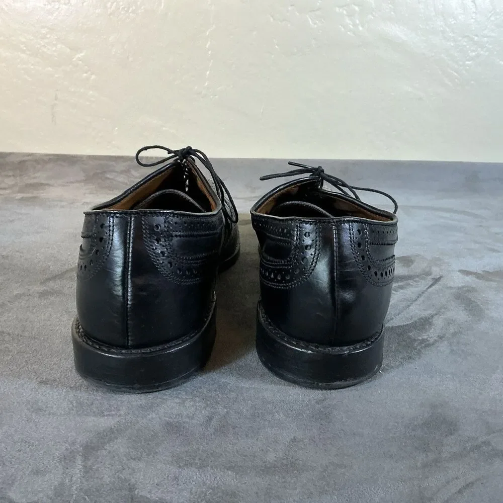 McAllister Allen Edmonds 13 2A Narrow Men’s Black Leather Dress Shoes Oxfords